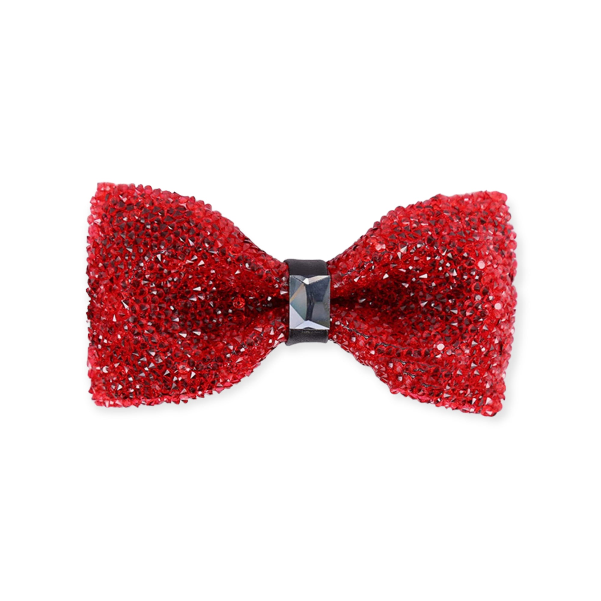Red Crystal Bow Tie